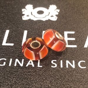 Trollbeads Red Symmetry $15 each